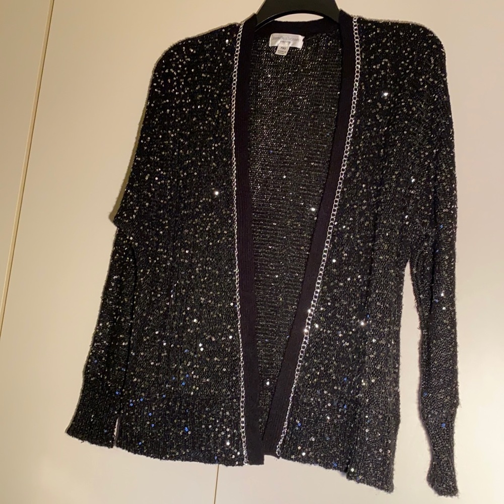 John Paul Richard sparkling black sweater